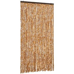vidaXL Zavesa proti mrčesu oker in bela 100x220 cm šenilja Cene