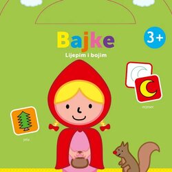 MALIK knjiga Zalijepi i oboji - Bajke 3+ zelena Cene