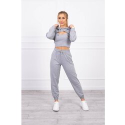 Kesi 3-piece cotton set gray Cene