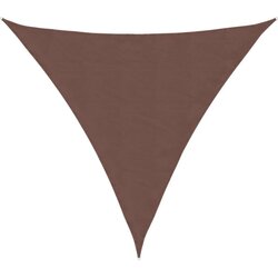 vidaXL Senčno jadro oksford blago trikotno 3,6x3,6x3,6 m rjavo, (20729453) Cene