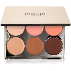 ICONIC London Multi-Use Cream Blush Bronze and Highlight Palette multifunkcionalna paleta za lice 6x3.2 g Cene