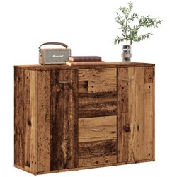 vidaXL Komoda boja starog drva 88x30x64 cm od konstruiranog drva Cijene