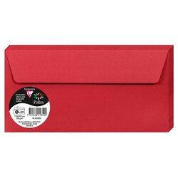 Clairefontaine kuverte Pollen 110x220mm 120gr intensive red 1/20 Cene