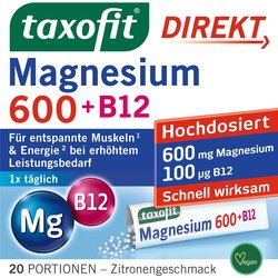 taxofit® Magnezij 600 + B12 Direkt - 20 vreč. Cene