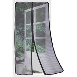 ProGarden Črna mreža proti komarjem za vrata z magnetom 210x100 cm, (5000037633) Cene
