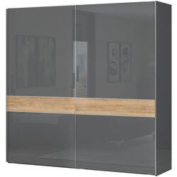 Jela Jagodina jela klizni plakar PK231/ON - kolekcija onyx - antracit hg lak/pacifik orah lak - 230x224x61 cm Cene