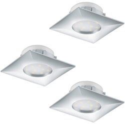 Eglo 95802 - KOMPLET 3x LED ugradnih plafonskih svetiljki PINEDA LED/6W/230V Cene