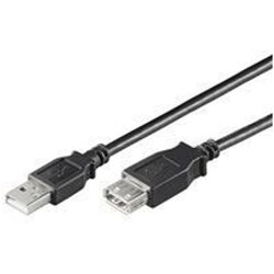 NaviaTec USB 3.0 A plug to A jack 3m Black Cene