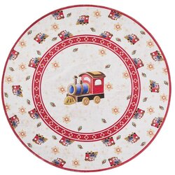 Villeroy Boch Crveni okrugao tepih s božićnim motivom ø 160 cm Toy's Delight Train – Cene