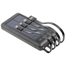 Setty solar power bank SLR-100 10000 mAh black Cene