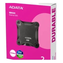 A DATA 2TB external SSD Durable SD620 Black Cene