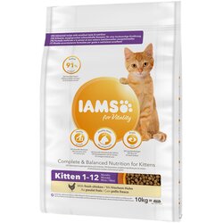 IAMS for Vitality Kitten s svežim piščancem - 10 kg Cene