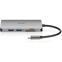 D-link DLINK USB-C 8 v 1 HUB HDMI-LAN, USB DUB-M810 Cene