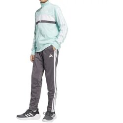 Adidas komplet trenerka za dečake J 3S Tiberio TS Seflaq, Sivo-zelena Cene