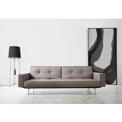 Innovation living Kau SPLITBACK SOFA BED s rukonaslonima i s kromiranim nogicama-Svjetlo plava Cijene