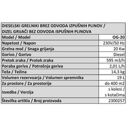 Proair Uljni grijač (20 kW, Maksimalni protok zraka: 595 m³/h) + BAUHAUS jamstvo 5 godina na uređaje na električni ili motorni pogon Cene
