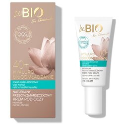 BEBIO COSMETICS NATURAL prirodna krema za predeo oko očiju sa hijaluronskom kiselinom i kahaji uljem 40+ bebio 15ml Cene
