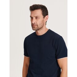 Reserved majica regular fit - mornarsko modra Cene