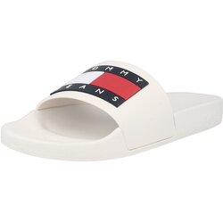 Tommy Jeans Papuče boja pijeska / morsko plava / crvena / bijela Cijene