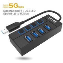 Hub USB 3.0 WAVLINK WL-UH30414 4-port Cene