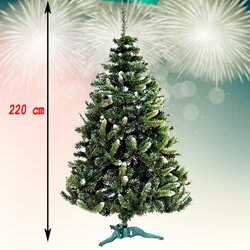 G-Trees Novogodišnja jelka gusta sa belim vrhom 220 cm Cene