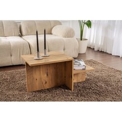Hanah home Klub sto Harmony, 80x40x40cm, Smeđa Cijene