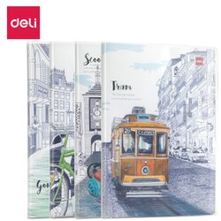 Deli SVESKA B5 EVA KORICE CIVIC LANDSCAPE 128 lista, 70g papir, DIKTO EN317 Cene