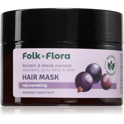 Folk & Flora Keratin & Black Currant regenerirajuća maska za kosu 200 ml Cene