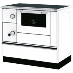 Alfa_Plam Šporet na čvrsto gorivo, Alfa, 8kW, bijela – ALFA 90H Favorit – Bijela desna Cene