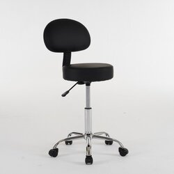 Masterpro pomoćna kozmetička stolica sa naslonom MP009 - black Cene