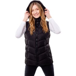 Glano Women's quilted vest - black Cene