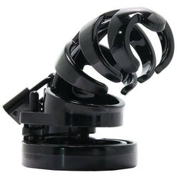 Black Label The Classic Stainless Steel Cock Cage Black Cene