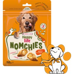 Happy Life Nomchies Beef 150g, Hrskava Poslastica Sa Krem Punjenjem, Govedina Cene