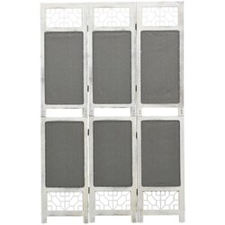 vidaXL Paravan 3-delni siv 105x165 cm blago Cene