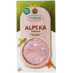 YUHOR D.O.O. Alpska kobasica slajs 100g Yuhor Cene