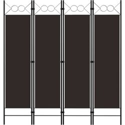 vidaXL Sobna pregrada s 4 panela smeđa 160 x 180 cm Cijene