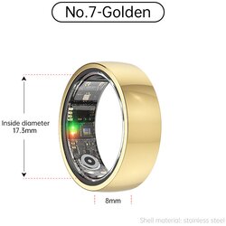 INF Pametni prstan R1000 Steel (nerjaveče jeklo) Gold 7, (21732750) Cene
