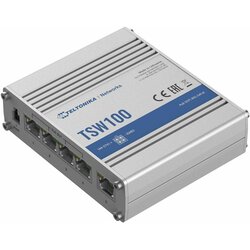 Teltonika Mrežno stikalo TSW100, giga, 5 x RJ45, 4 x PoE, 120 W, mini kovinsko ohišje Cene