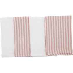 Bubaba by FreeON tetra krpice muslin 4/1 40x40 cm prugice pink Cijene