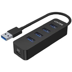 Unitek HUB USB-A 4X USB-A 3.1, ACTIVE,10W, H1117A Cene