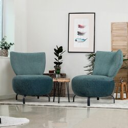 Atelier Del Sofa loly set - turquoise turquoise wing chair set Cene