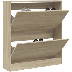 vidaXL ormarić za cipele boja hrasta 80x21x87 5 cm konstruirano drvo Cijene