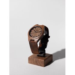 WoodWise Unisex Ručni sat Nux Naturus, Kvarcni mehanizam, Braon Cene