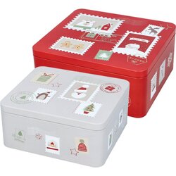 Birkmann Set pločevinastih škatel za piškote "Dear Santa " - velik - 1 set Cene