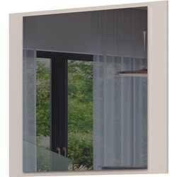 Jela Jagodina STENSKO OGLEDALO, 76/70/3 cm steklo, leseni material Cene
