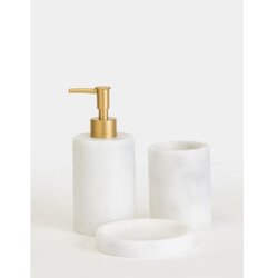 WALLXPERT kupatilo set (3 dela) flora white matte gold Cene