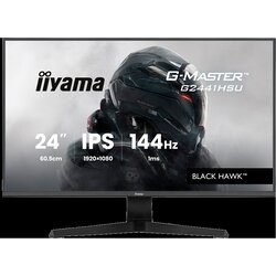 Iiyama 24 inch ips gaming g-master black hawk freesync 1920x1080 144Hz 300cd/m2 hdmi displayport 1ms mprt adaptive sync speakers usb 2x 2.0 black tuner G2441HSU-B1 Cene