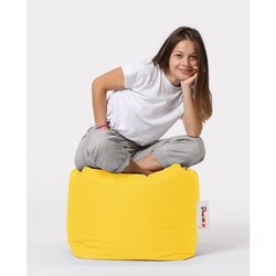 Atelier Del Sofa tabure square pouf yellow Cene