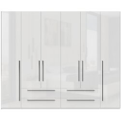 Jela Jagodina jela plakar P64/PN - kolekcija piano - kristalno bela/kristalno bela hg lak - 272x224x56 cm Cene