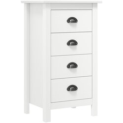 vidaXL Komoda Hill Range bijela 46 x 35 x 80 cm od masivne borovine Cijene